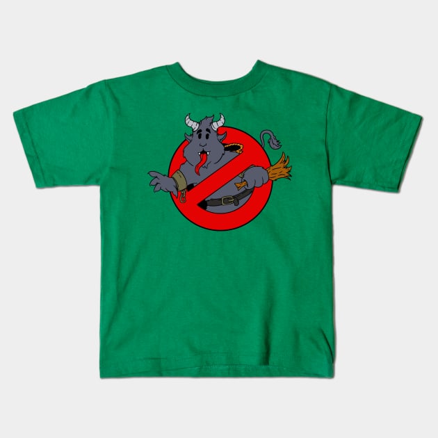 KRAMPUS BUSTERS Kids T-Shirt by blairjcampbell